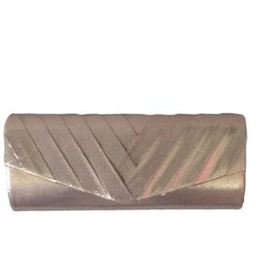 sasha new york nwt gold shimmering  clutch alternating shoulder straps